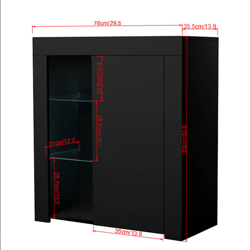 Gabinete lateral de almacenamiento de gabinete de almacenamiento de cocina de sala de estar de estilo minimalista moderno Gabinete de almacenamiento de madera de archivo de oficina