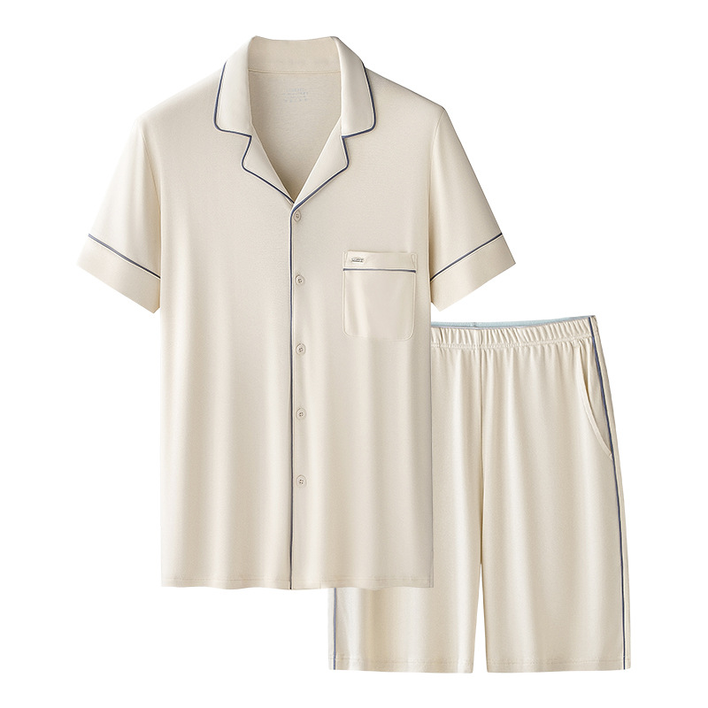 Lyocell agua suave algodón verano pijamas traje de las mujeres pantalones cortos de manga corta antibacterianos se pueden usar fuera homewear de las mujeres al por mayor