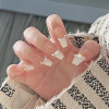 Nail stickers, removable fake nails for nails, 24 pieces, ready-made product, internet celebrity