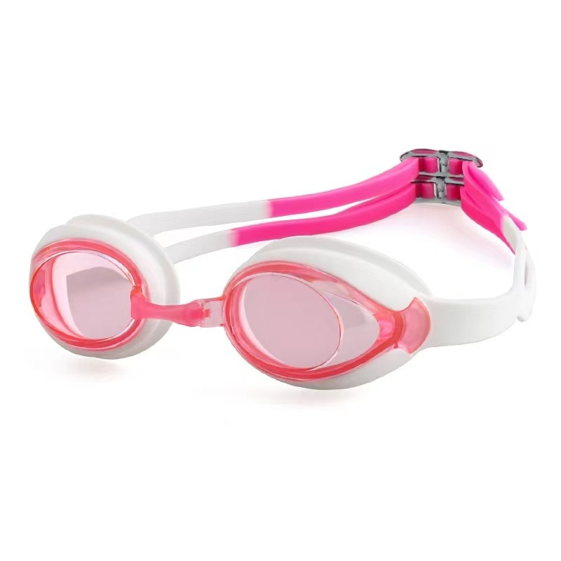 핑크 화이트/싱글 수영 고글 (고급 박스)