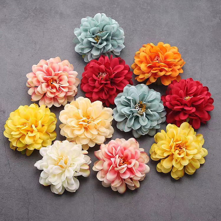 Simulation Xiaoli Hua Flower Head Diameter 7cm Artificial Silk Flower DIY Handmade Flower Crown Headpiece Boutonniere Material Flower Gift Box