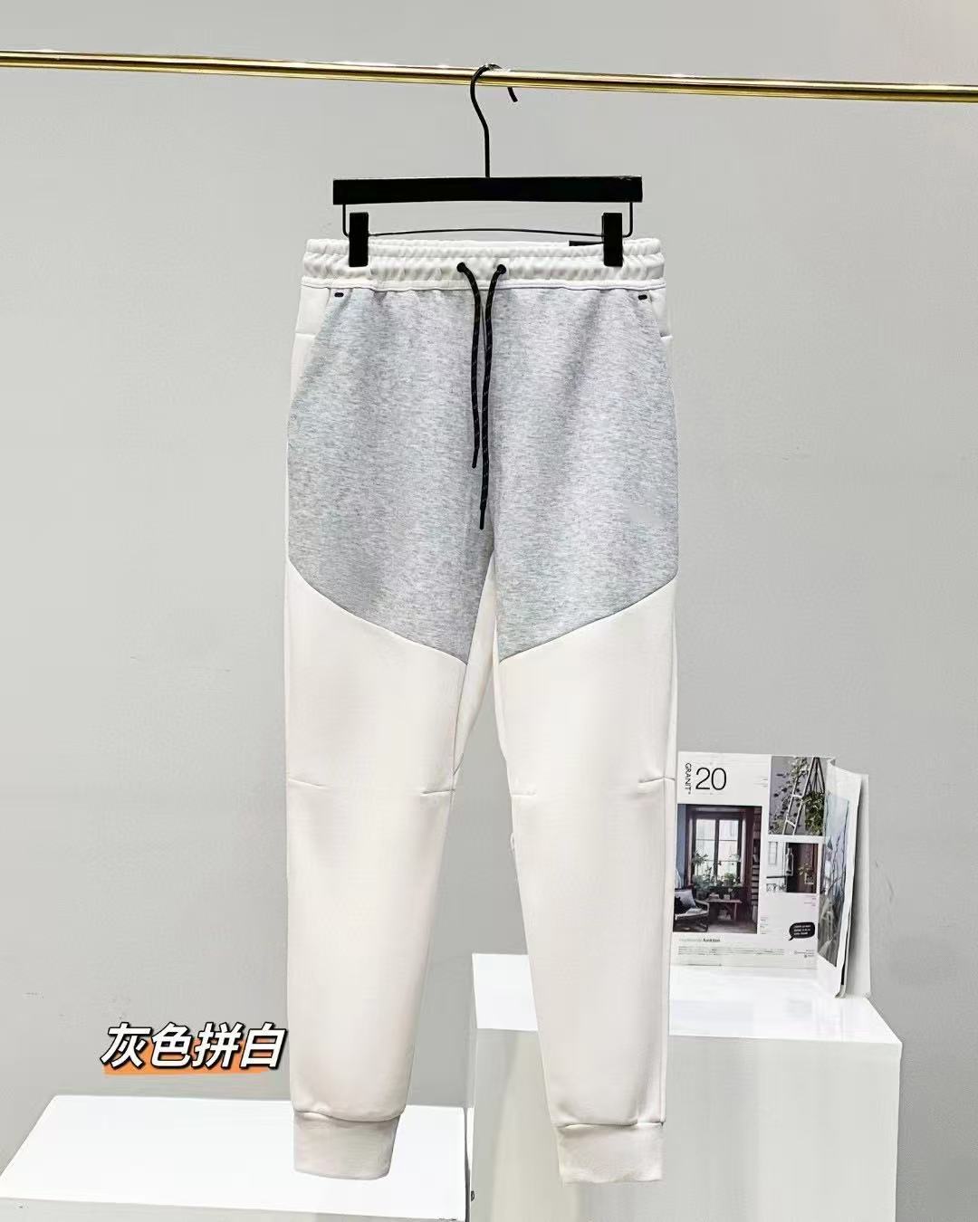 Camiseta con cremallera encapuchada transfronteriza para hombres primavera y otoño nueva chaqueta casual de ropa deportiva, pantalones de pies pequeños, dos piezas