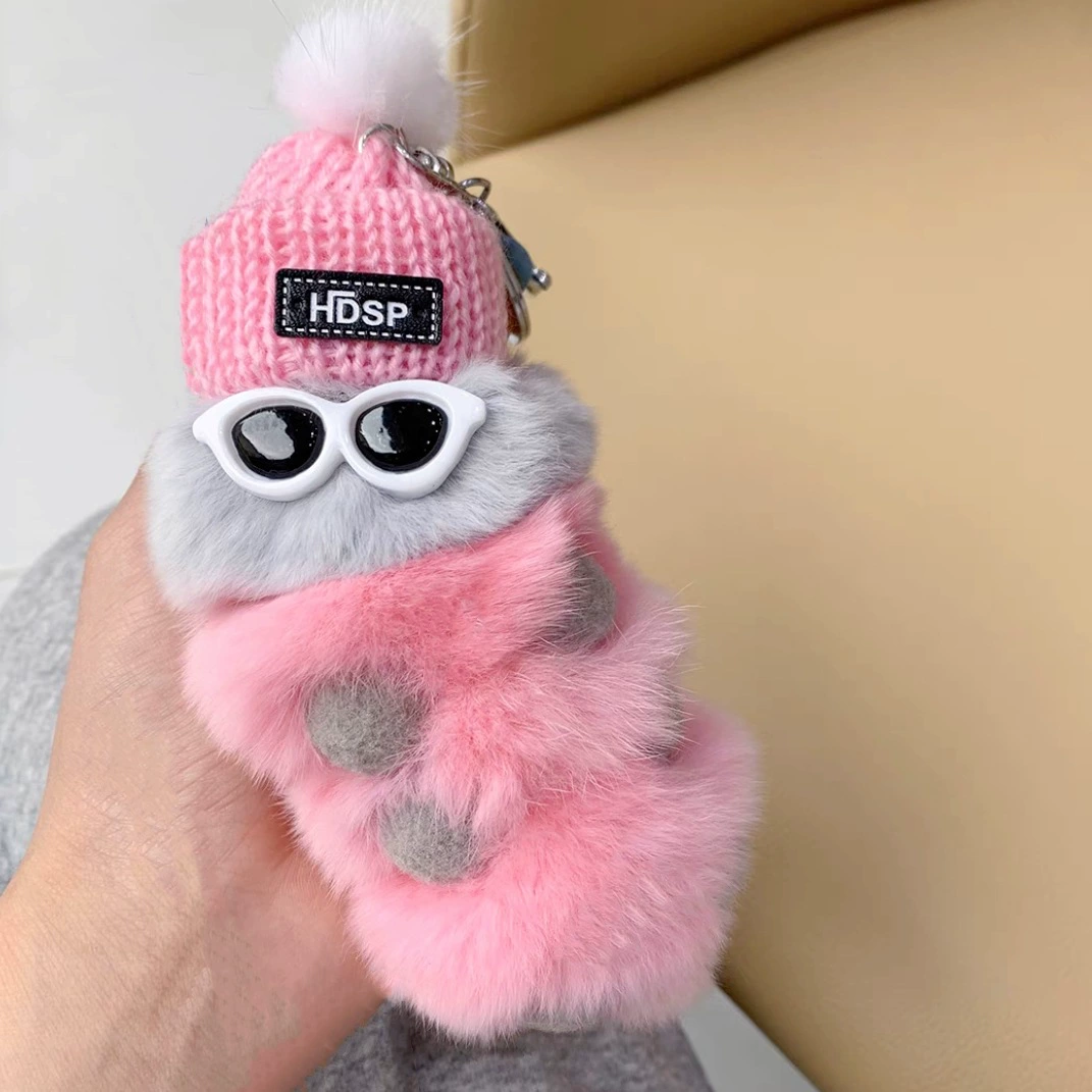 Plush pendant, keychain, bag, accessory, caterpillar