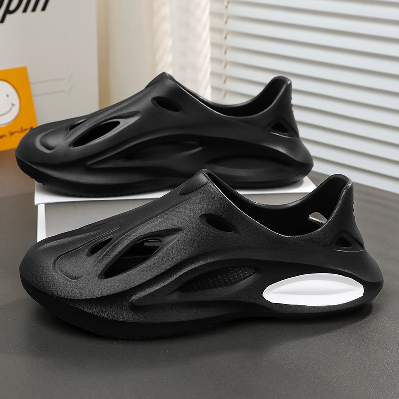 Zapatos de verano para hombres en interiores y al aire libre 2024 Eva rojo en línea un zapato con zapatillas frías