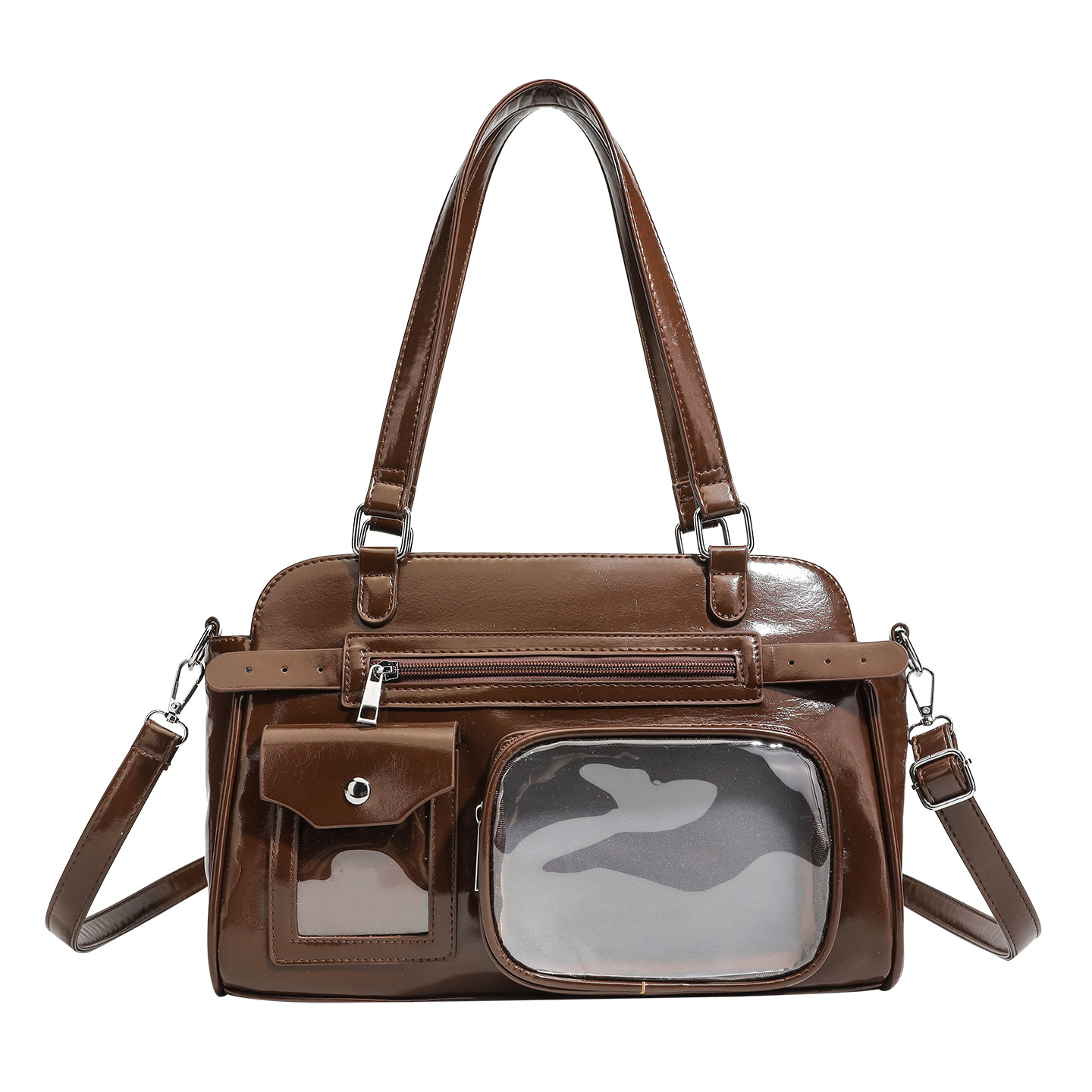 New Retro Motorcycle Ita Bag 2026 Single Shoulder Niche Crossbody Bag Unique Design Large Capacity Commuter Bag With Hidden Compartment For Women - Thumbnail 5