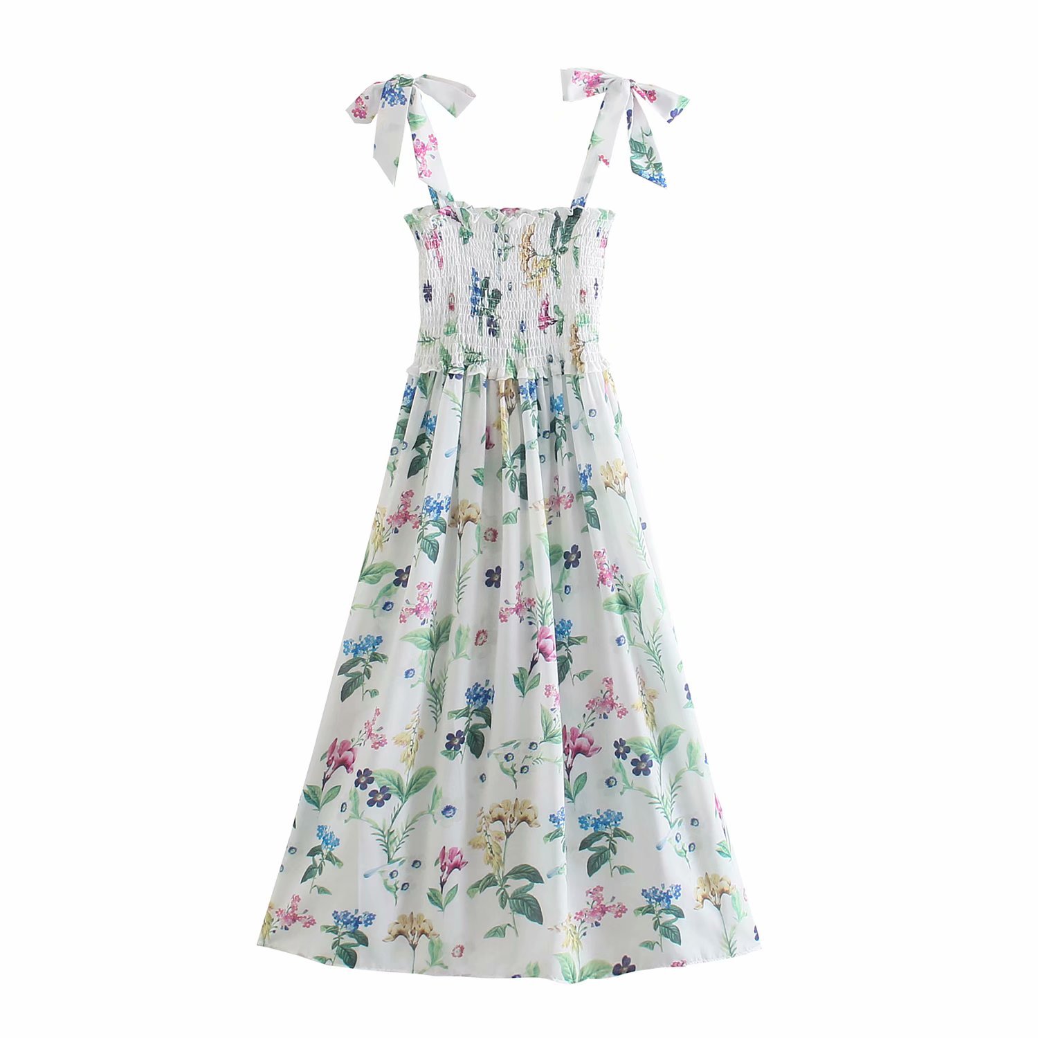 A-line Skirt Streetwear Printing Bowknot Backless Printing Maxi Long Dress display picture 12