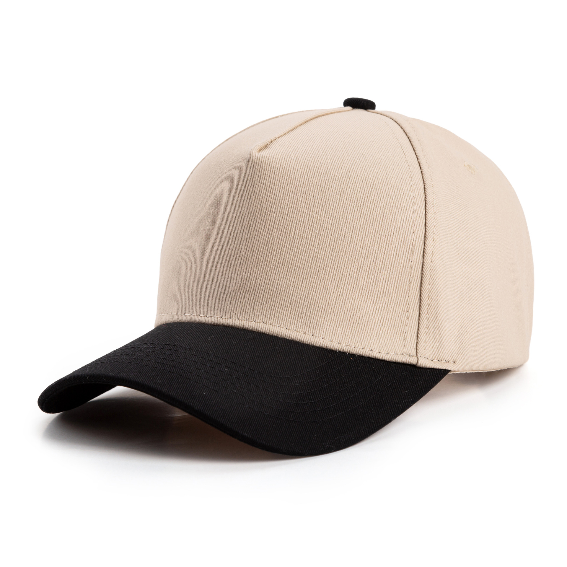 Men's Colour-blocked Cotton Five-panel Baseball Cap Embroidered_voghion.com