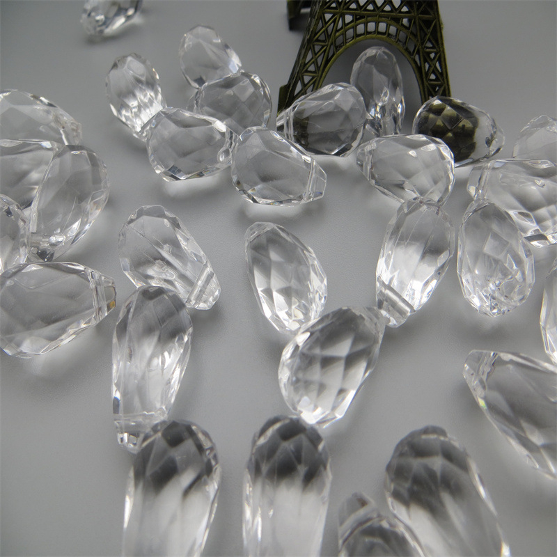 acrylic transparent beads drop-shaped