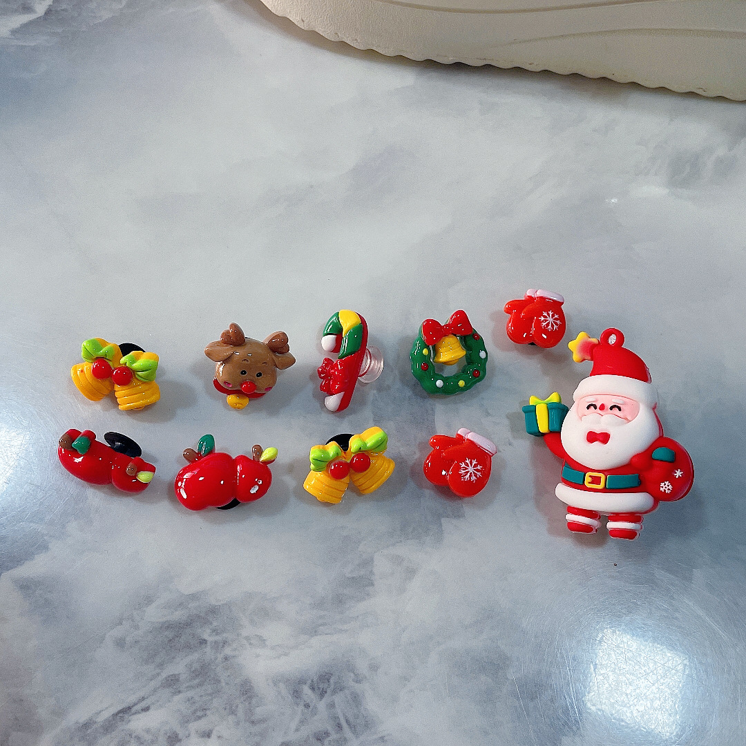 All Seasons Season Unisex Gender Christmas Christmas Tree Santa Claus Shoe Accessories Resin All Seasons Shoe Buckle