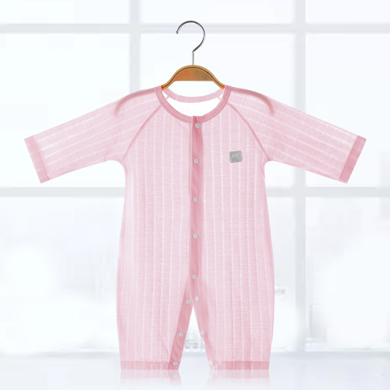 3020 pink jacquard air conditioning suit