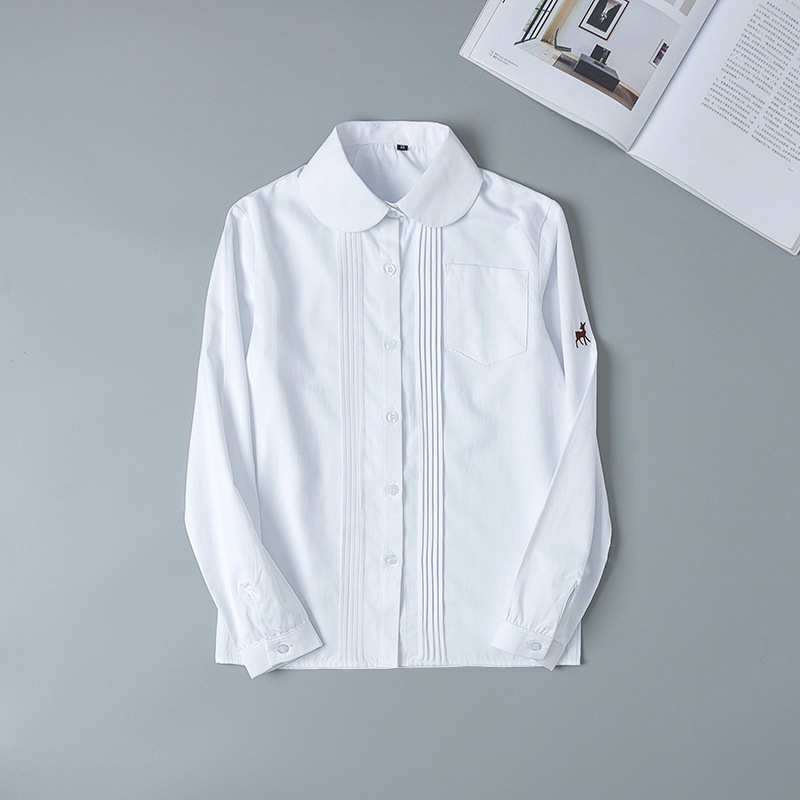 White long-sleeve, with embroidery