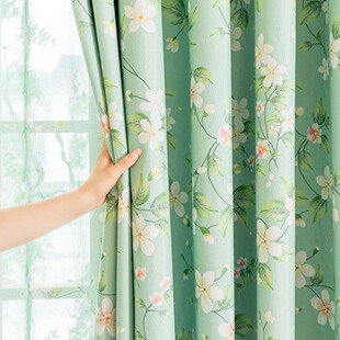 Nordic Simple Ins Internet Celebrity Curtain New Style Bronzing Black Full Shading Shade Fabric Thickened Finished Bedroom