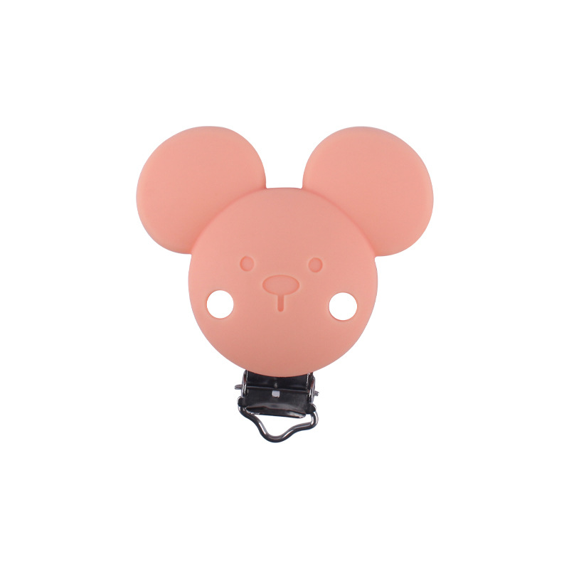 Nuevo bebé suministros calmante de dibujos animados animal de silicona chupete clip creativo bebé chupete anti-gota cadena Accesorios