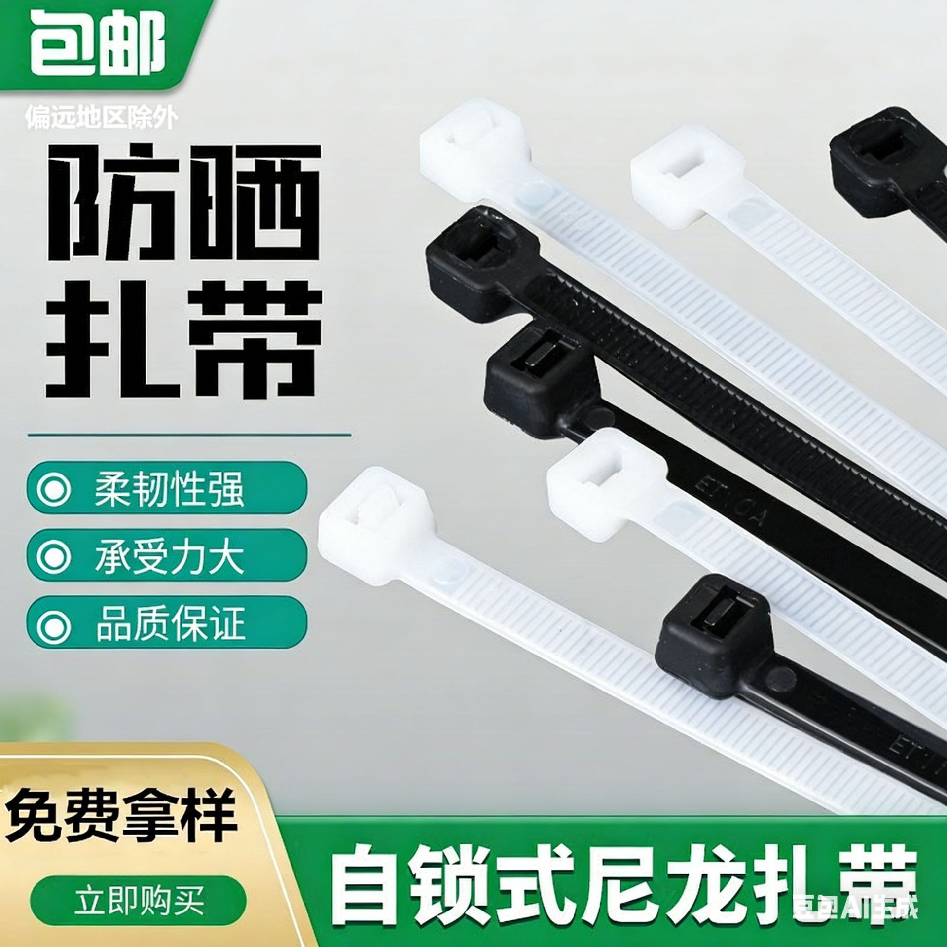 尼龙扎带小号扎带防晒束线带黑色塑料扎带厂家直供捆扎带扎线带