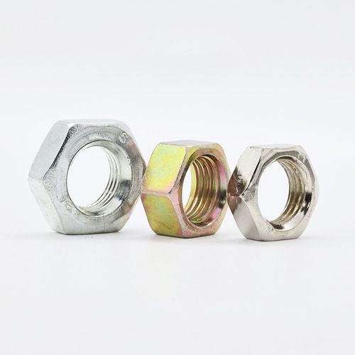 GB808 fine thread thin nut thin nut hexagonal flat nut hexagonal thin nut M10*1* pipe nut
