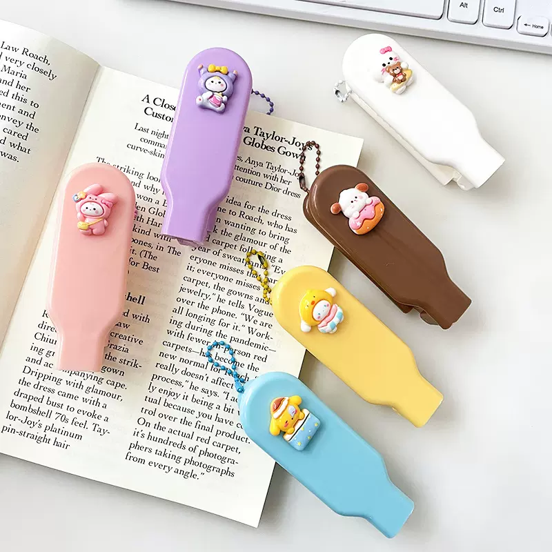 卡通可爱便携折叠美发梳学生女士居家宿舍两用顺发梳少女心塑料梳