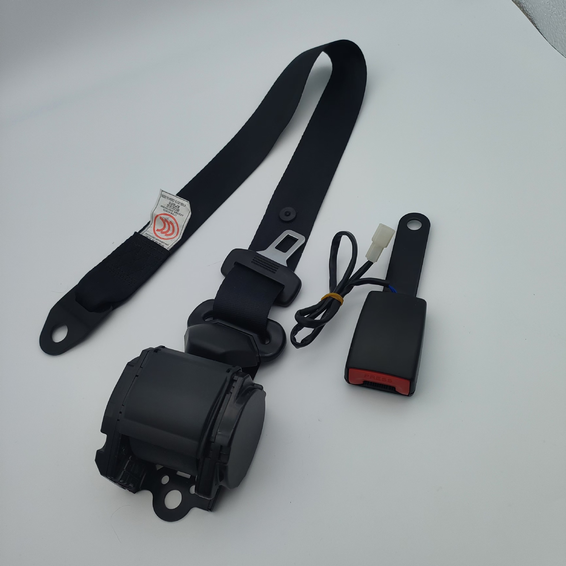 Car Seat Belt for Passenger and Cargo Vehicles, Driver and Passenger Side, Diagonal Shoulder Type, Automatic Retracting Three-Point Emergency Locking Seat Belt