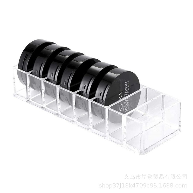 Caja de Almacenamiento para Cosméticos Transparente, Desmontable, con Compartimentos