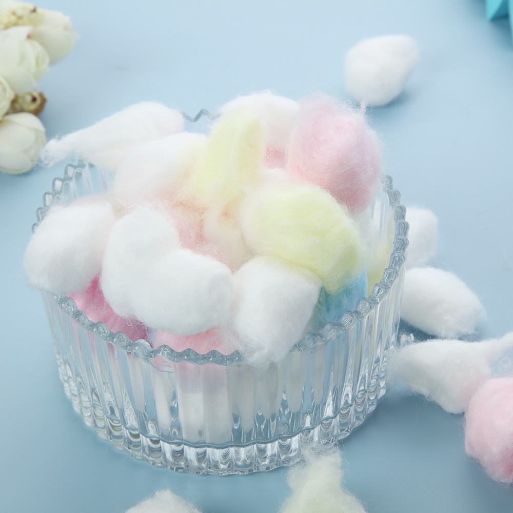 Bolsa desechable de algodón de limpieza transfronteriza colorida, herramientas japonesas de desunción de uñas, cuidado de la piel, higiene y limpieza de algodón