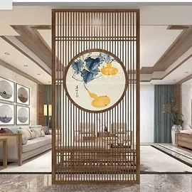 屏风、隔断类;推拉门;木质工艺品