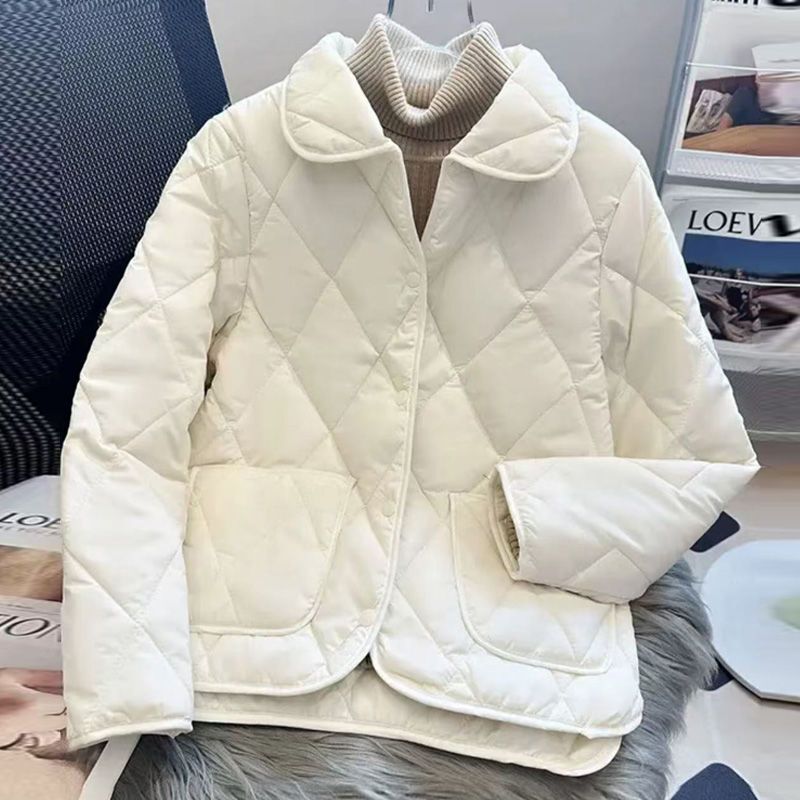 Lightweight down Cotton Spring and Autumn Jacket New Fashion Stylish Coat Slim Quilted Lightweight Cotton Short Jacket