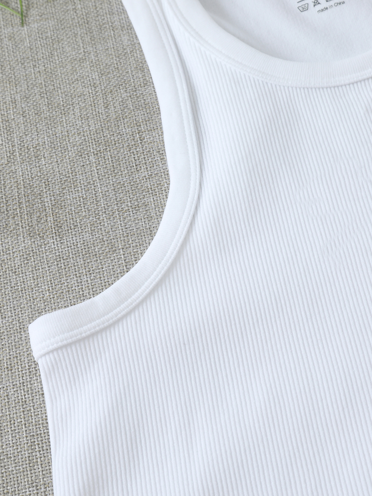 Dames geribde gebreide tanktop slim fit longline camisole voor laagjes_voghion.com