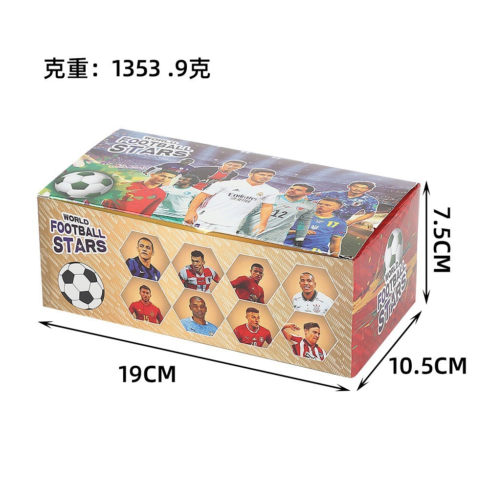 Copa del Mundo de fútbol tarjetas de lámina de oro estampado tarjetas flash Copa del Mundo de Europa Cromesi estrella tarjetas de colección 55