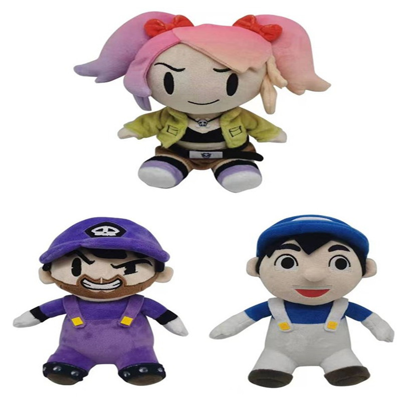 跨境新款 SMG3 PLUSHIE 毛绒玩偶 SMG4 动画周边超级玛丽毛绒公仔