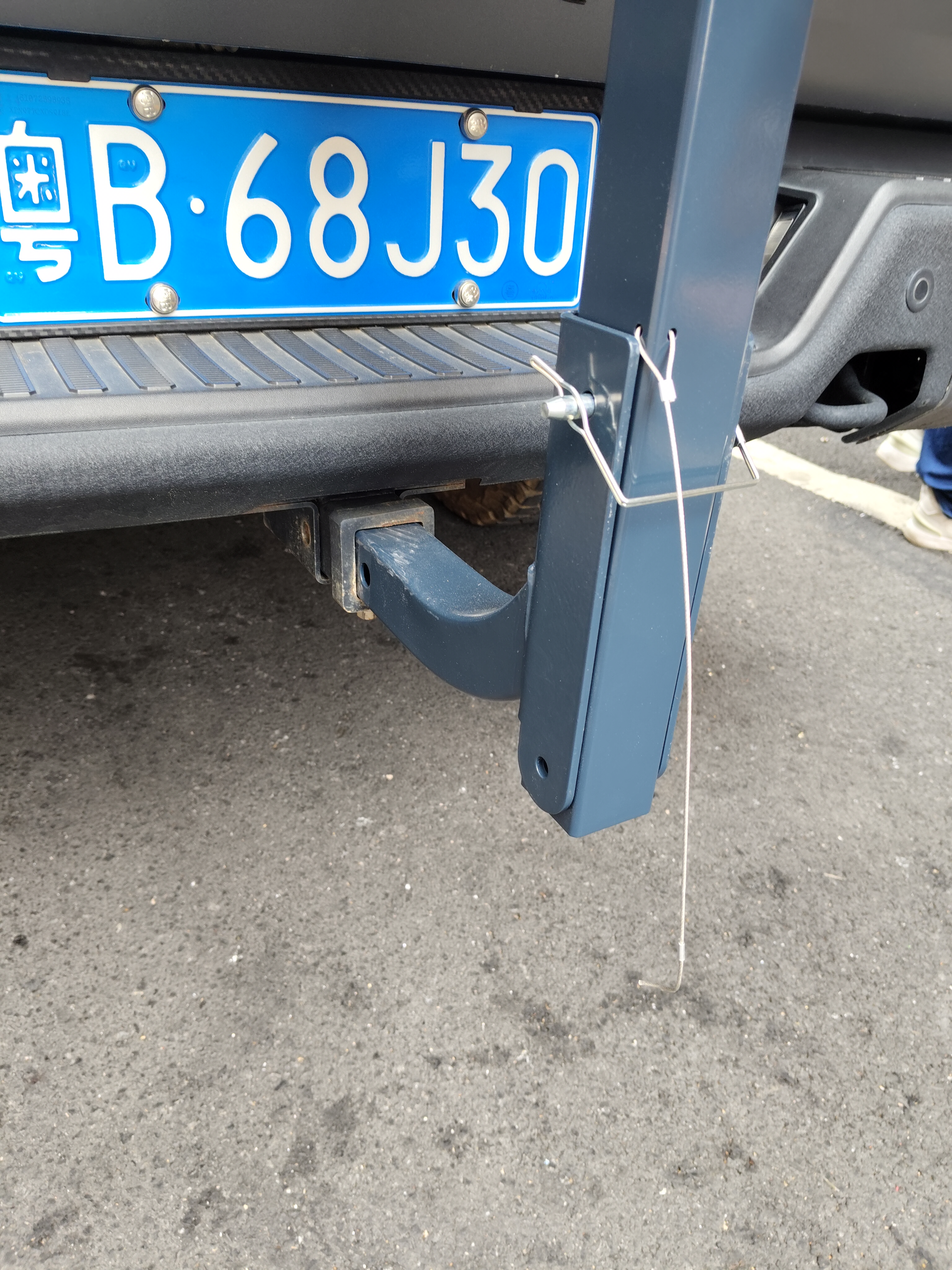 Suitable for Car Trailer Square Mouth Bicycle Rack, Vehicle-Mounted Bicycle Metal Luggage Rack, Rear Trailer Bar Foldableing