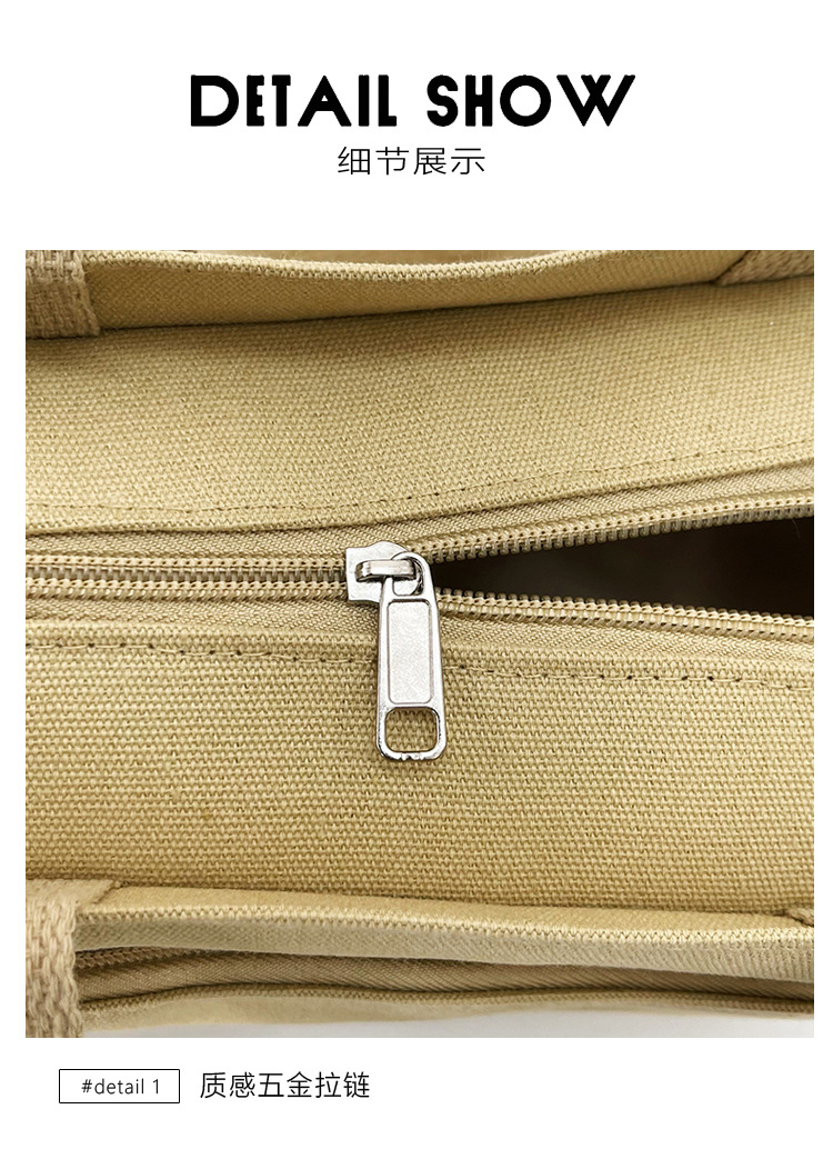 New wholesale fashionable and high-quality canvas handbag, simple and portable, easy to carry for going out, versatile lunch box and bento bag undefined