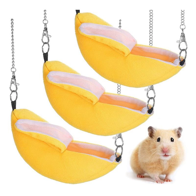 Хомяк зимний банановый гамак золотой медведь теплый хлопок гнездо медовый мешок куколка игрушка озарение, чтобы избежать маленькой кровати