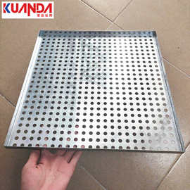 加工定制304不锈钢冲孔网盘 烘干箱冲孔板托盘 筛分过滤圆孔筛盘