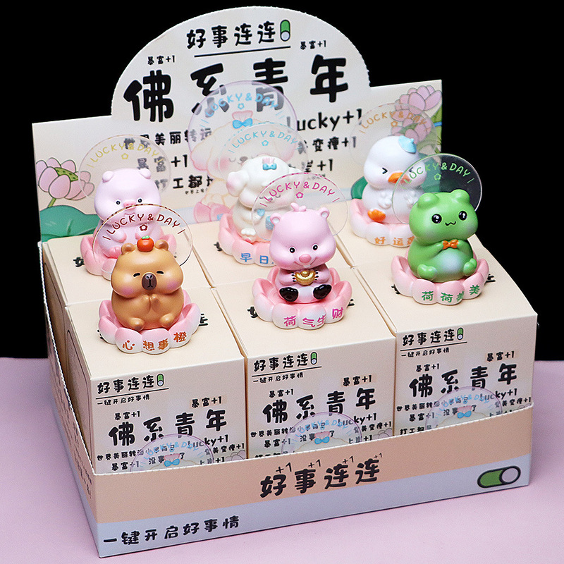 創意的で可愛い禅意小僧がブラインドケースを飾っています。|undefined