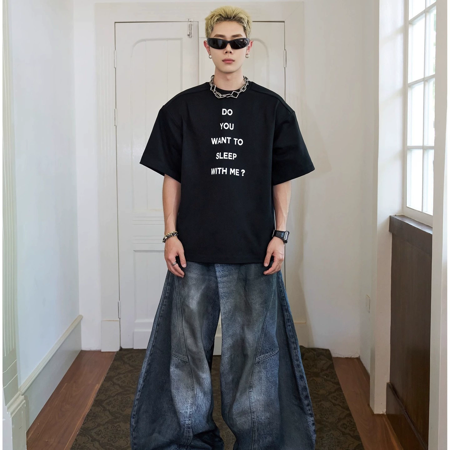 Осенние джинсы, брюки-дизайн, oversize, тренд сезона