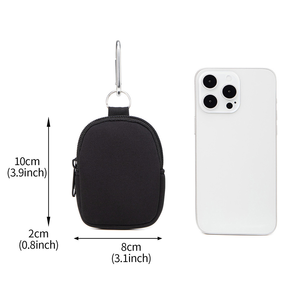 Mini Portable Key Bag, Small Round Wear-Resistant Coin Purse, Outdoor Diving Material Small Storage Bag, New Style Waist Bag