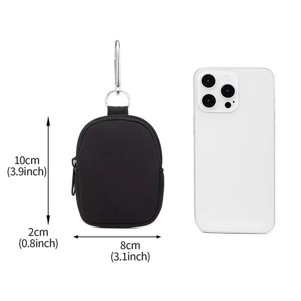 Mini Portable Key Bag, Small Round Wear-Resistant Coin Purse, Outdoor Diving Material Small Storage Bag, New Style Waist Bag