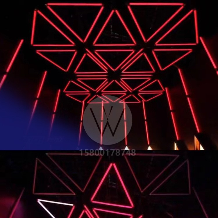 Bar de luz de atmósfera bar nuevo triángulo red colorido bar de música bar de barbacoa tienda de hot pot tienda de luces decorativas superiores