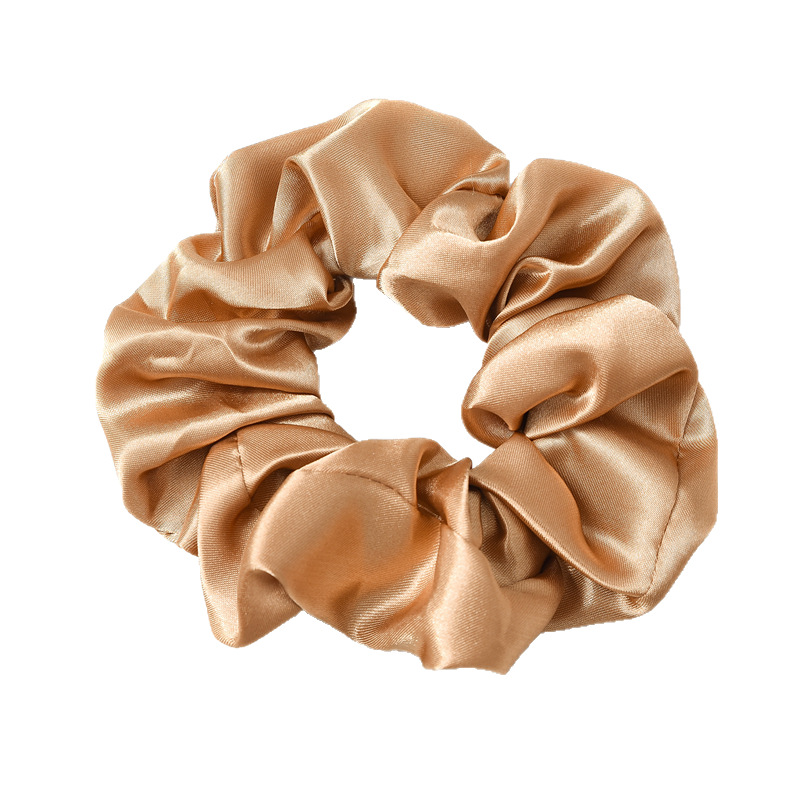 Accesorio para el cabello de tela satinada, conjunto de lazos para el cabello para mujeres transfronterizas europeas y americanas, scrunchie simple y versátil, venta al por mayor en stock