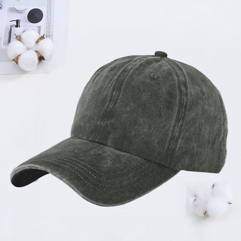 韓国スタイルのウォッシュハットカスタム卸売夏の日焼け止めとサンシェード古い帽子カスタムメイドのサンキャップ刺繍ロゴ|undefined