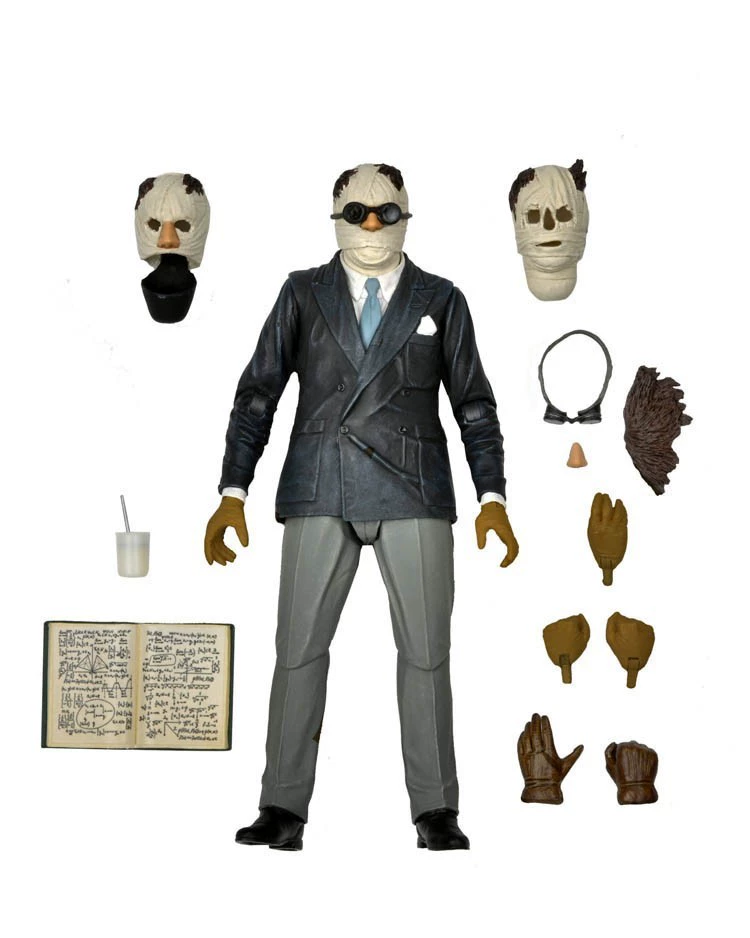 Настоящий NECA 04818 Global Monster Invisible Person 7-дюймовый движущийся Парис
