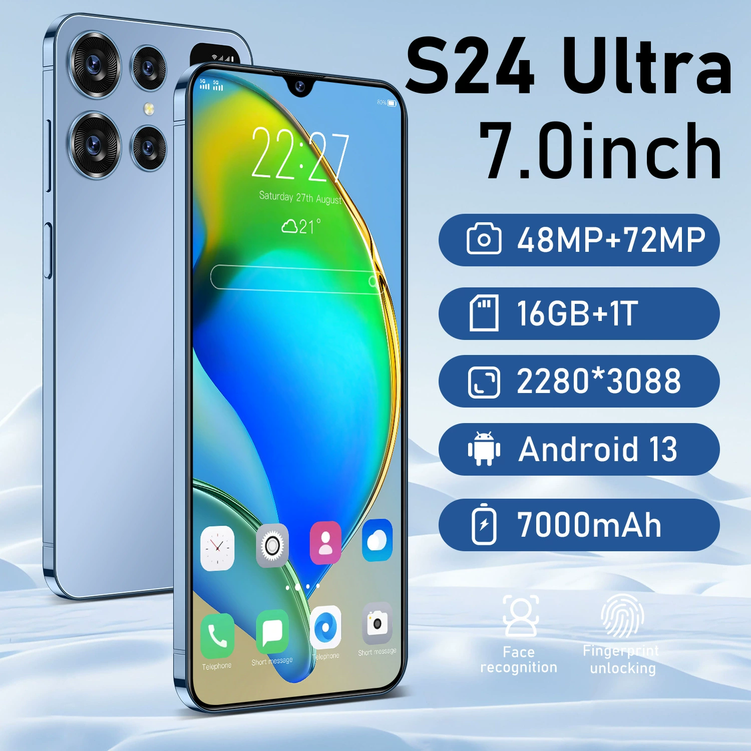 Умный мобильный телефон, кроссборз торговля, широкий экран, 5G, Android, оптом