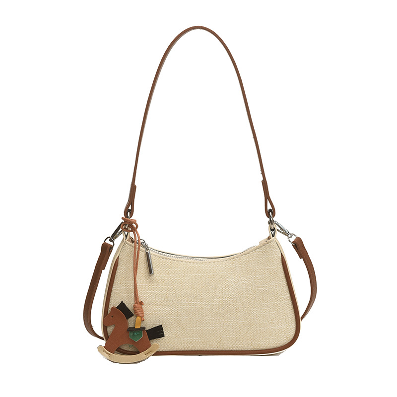 Exquisita bolsa de fuego para mujeres 2025 nuevo verano versátil bolso de hombro bolso de braza colisión color bolso pequeño image 5
