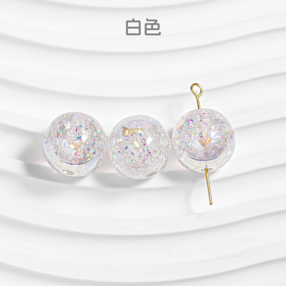 [10 - 30 paquetes] cuentas de resina ecológicas 16mm cuentas de resina redondas cadenas de teléfonos móviles DIY material al por mayor en stock