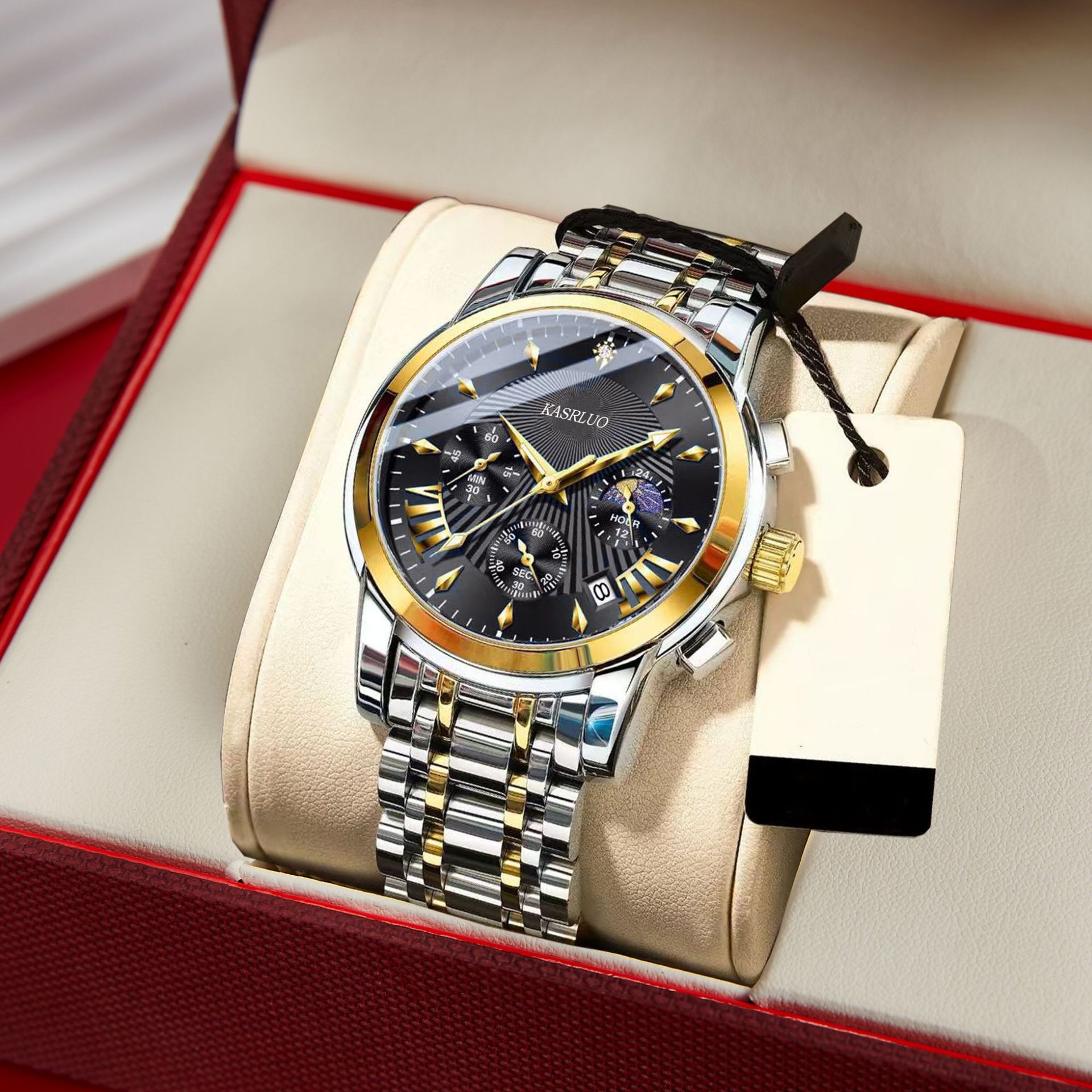 검정색 표면의 금색