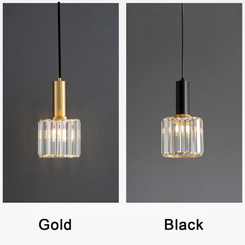 Bedside Small Pendant Light Modern Crystal Pendant Lamp Creative Bedroom Hotel Living Room Tv Background Wall Fishing Line Pendant Light