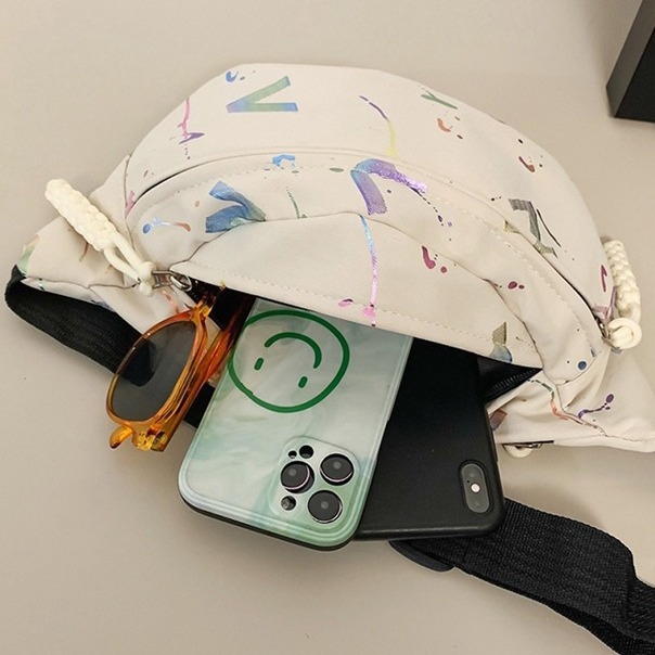 Nuevo bolso de pecho para mujeres japonesas Harajuku ropa de viento bolso deportivo de alta capacidad marca de tendencia versátil bolso de cintura de bicicleta para estudiantes