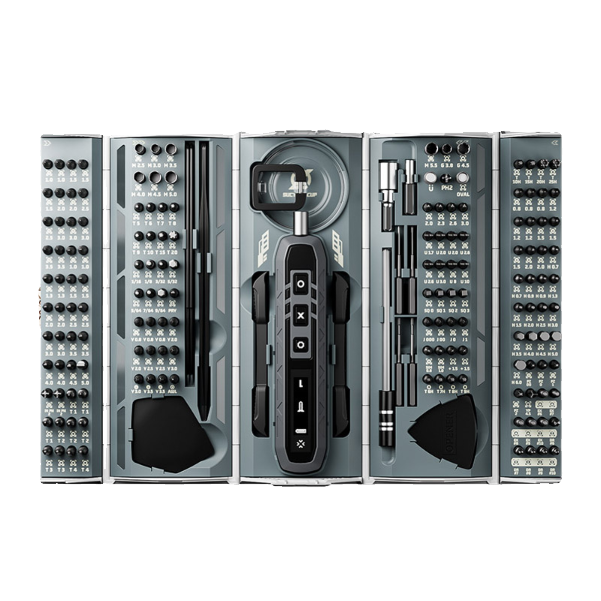 Jackomei 8193 destornillador eléctrico ajustable torsión cabeza de lote conjunto de herramientas de reparación de teléfonos móviles de doble propósito image 4