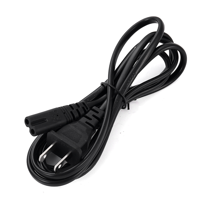 Estándar americano Cable de alimentación de ocho colas estándar americano Cable de alimentación de dos planos de CA con orificios de alambre de dos núcleos