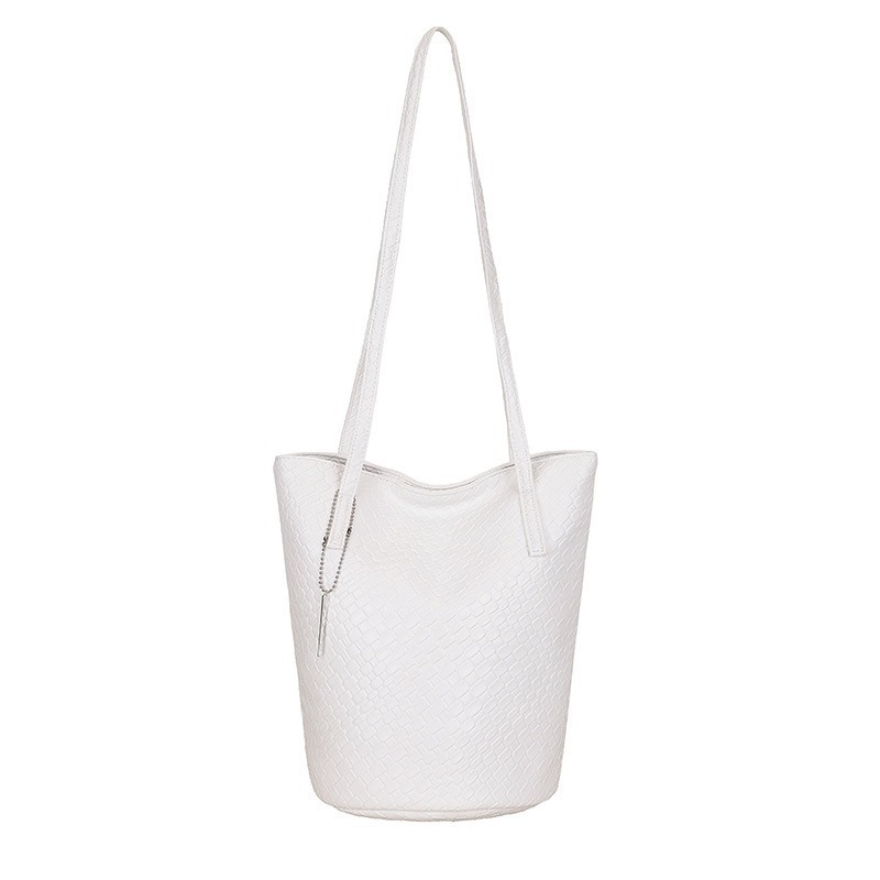 Bolso de mujer de diseño original de gran capacidad de tejido en relieve serpiente bolso de cubo de hombro bolso de mano para mujeres