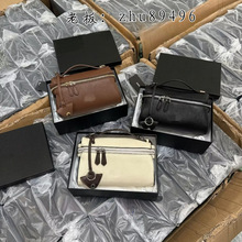 P 冬季新款时尚拉链女小方包小众高级感手提单肩斜挎包饭盒盒子包